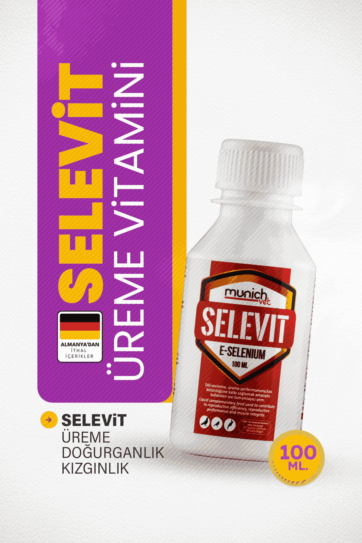 Selevit Üreme Vitamini Selenyum + E Vitamini 100 ml