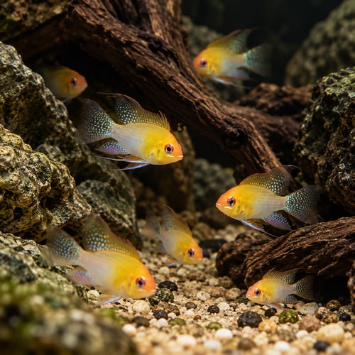 Albino Gold Ramirezi 3-4 cm