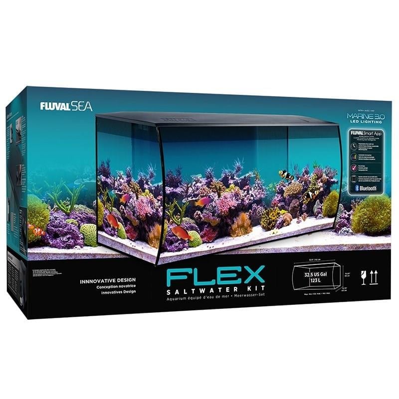 Fluval Flex Deniz Akvaryumu 123 Lt Siyah