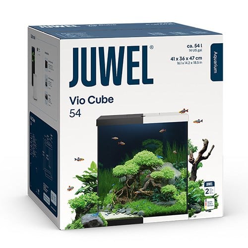 Juwel İthal Akvaryum Komple Set Vio Küp 54 Siyah 41x36x47h