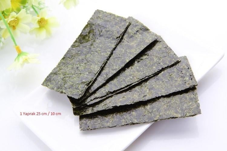 Nori Yosunu Orjinal Doğal Yosun 50 Yaprak (Paketten Bölme)
