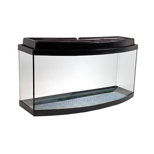Plastik Kapaklı Siyah 65 Cm Akvaryum (Bombeli)  SİPARİŞ İÇİN WHATSAPP YAZIN