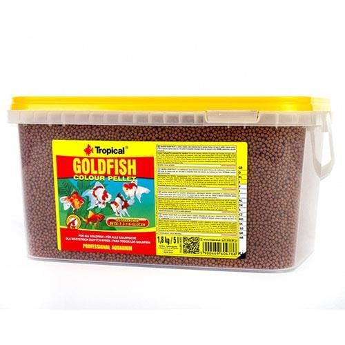 Tropical Goldfish Colour Pellet 5LT/1,8KG