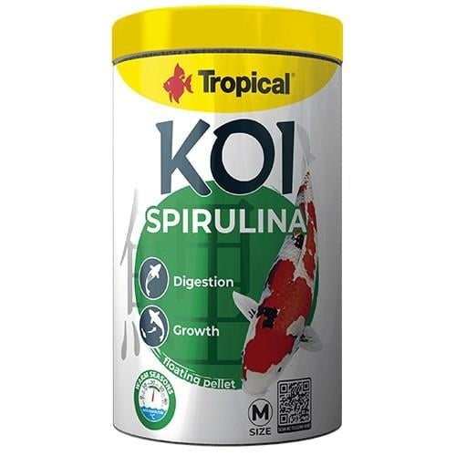 Tropical Koi Spirulina Pellet Size M 1000ml/320g
