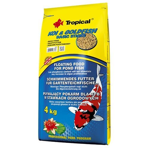 Tropical Koi ve Goldfish Basic Sticks 4Kg