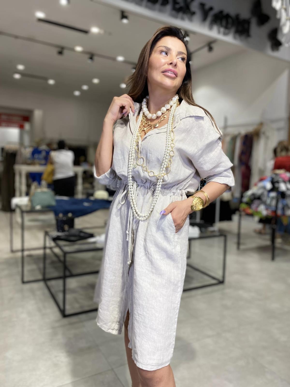  KETEN CEPLİ ELBİSE 004