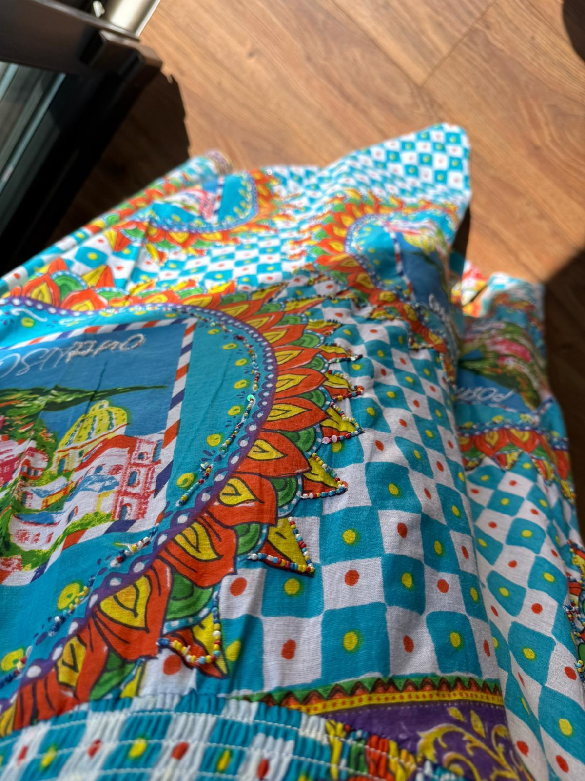 ETNİK DESEN İŞLEMELİ PANTOLON
