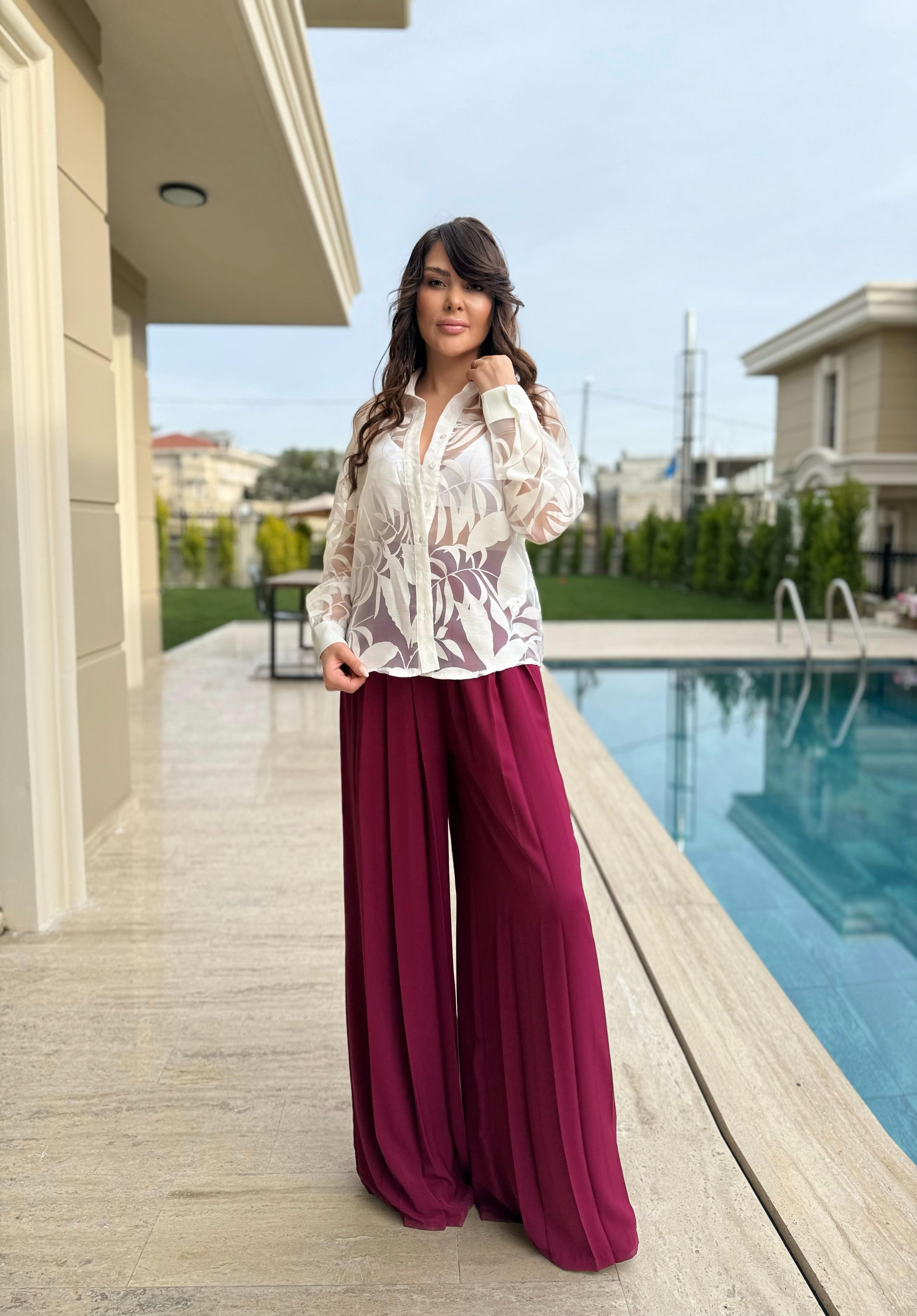 PİLELİ TASARIM PANTOLON 