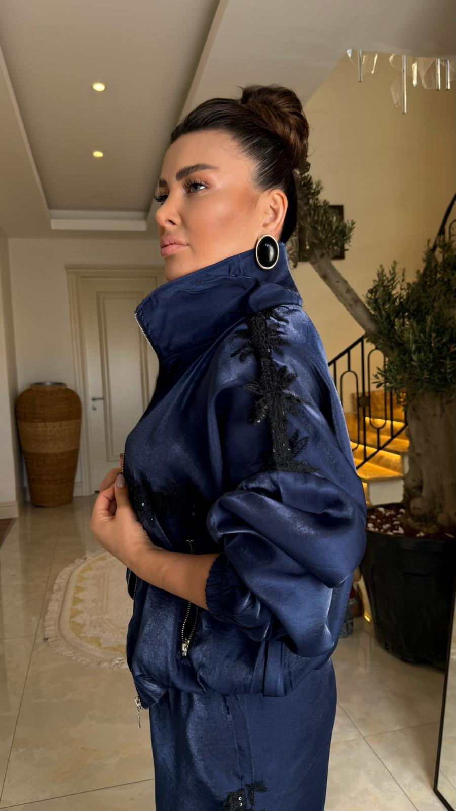 Saten İşlemeli Takım