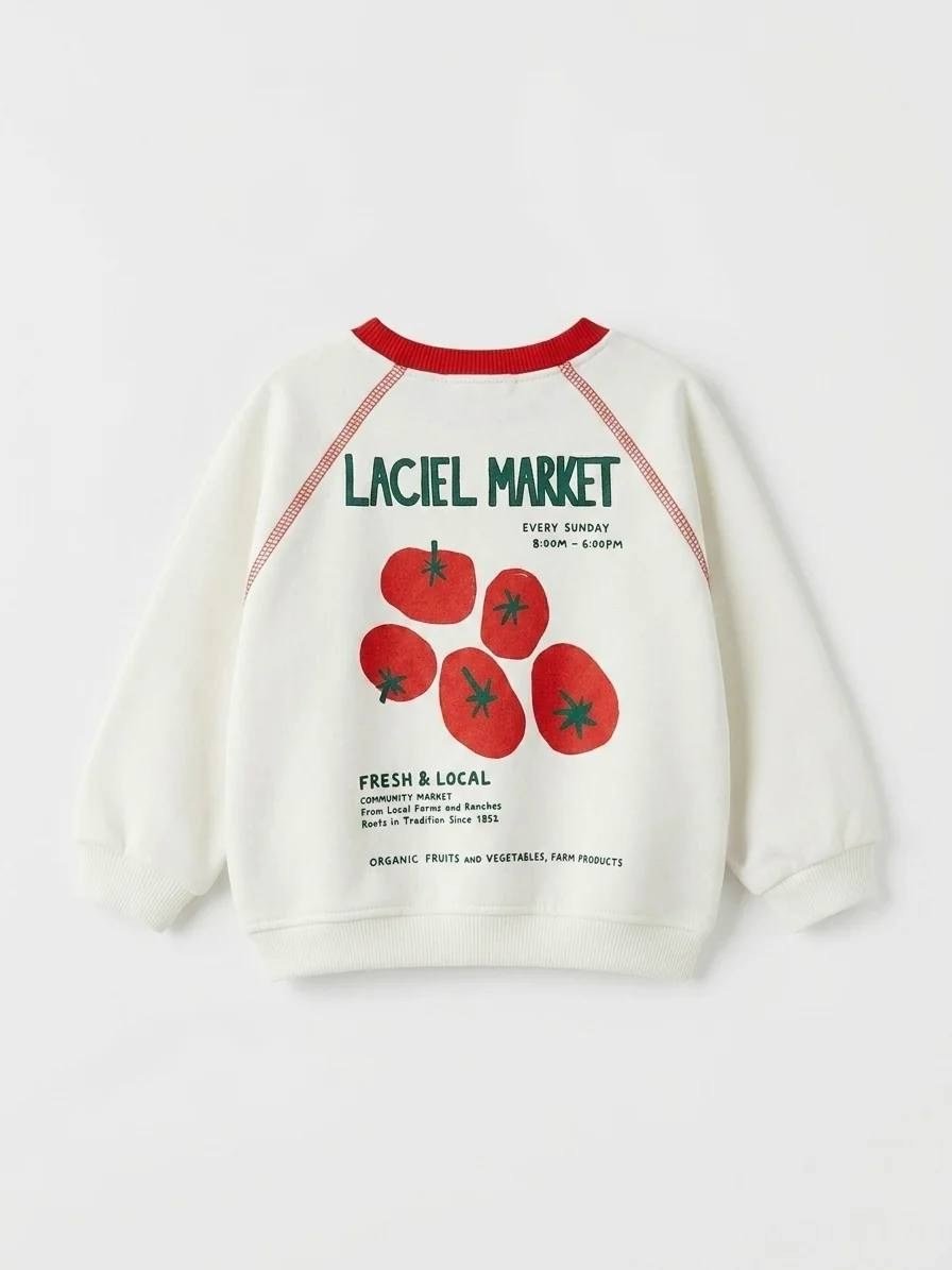 Laciel Market Sweatshirt | Baskılı Çocuk Sweatshirt Model