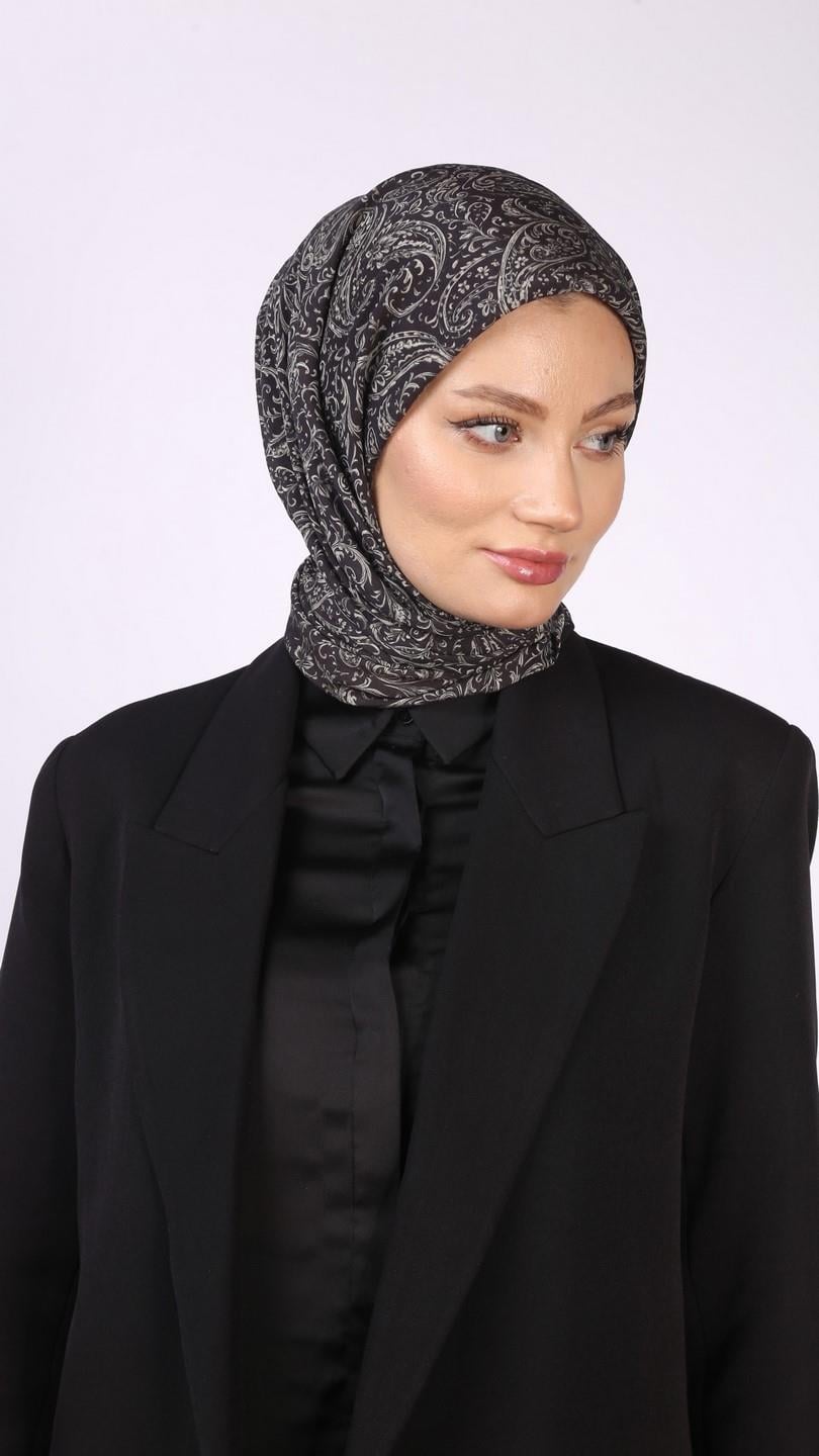 ARİA DESEN EŞARP SİYAH