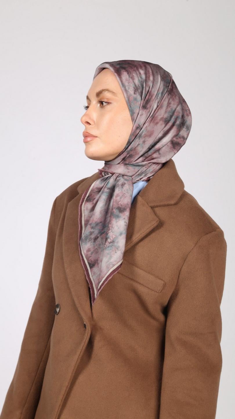 BATİK DESEN EŞARP MÜRDÜM