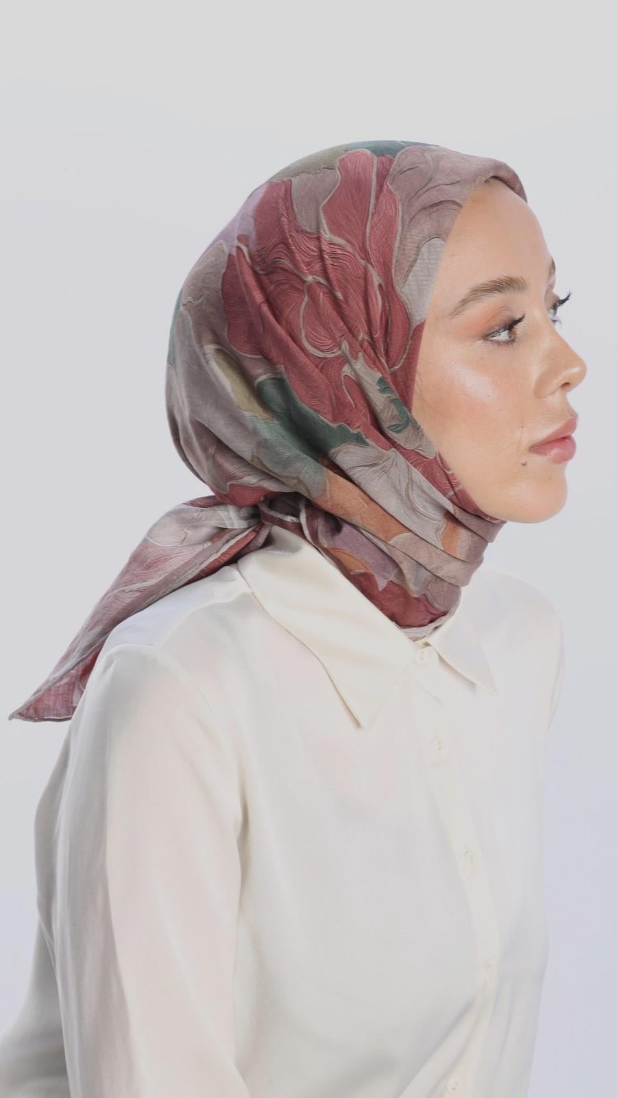 BELLA DESEN EŞARP KİREMİT-3