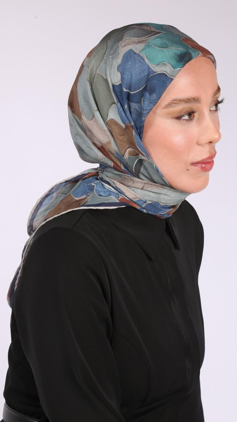 BELLA DESEN EŞARP LACİVERT-9