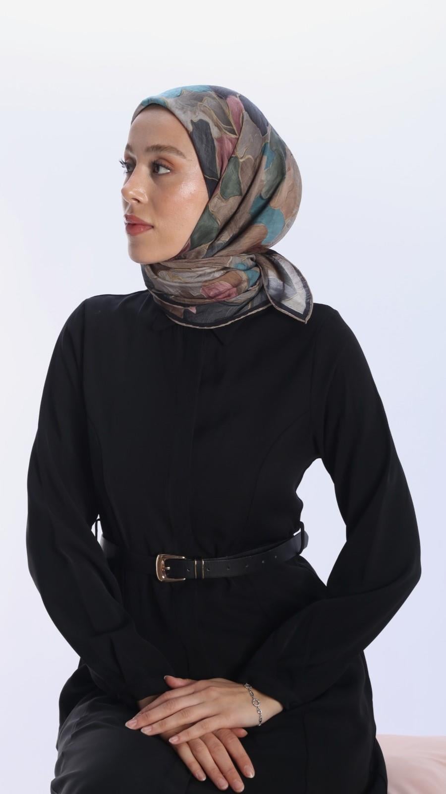 BELLA DESEN EŞARP SİYAH-1