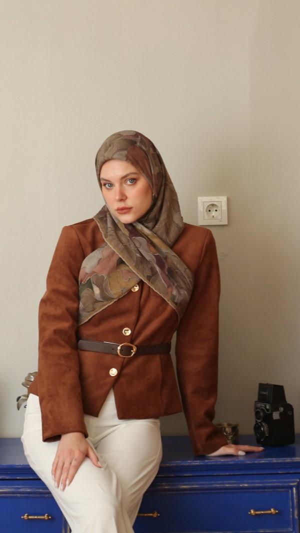 BELLA DESEN EŞARP YAĞ YEŞİLİ-4