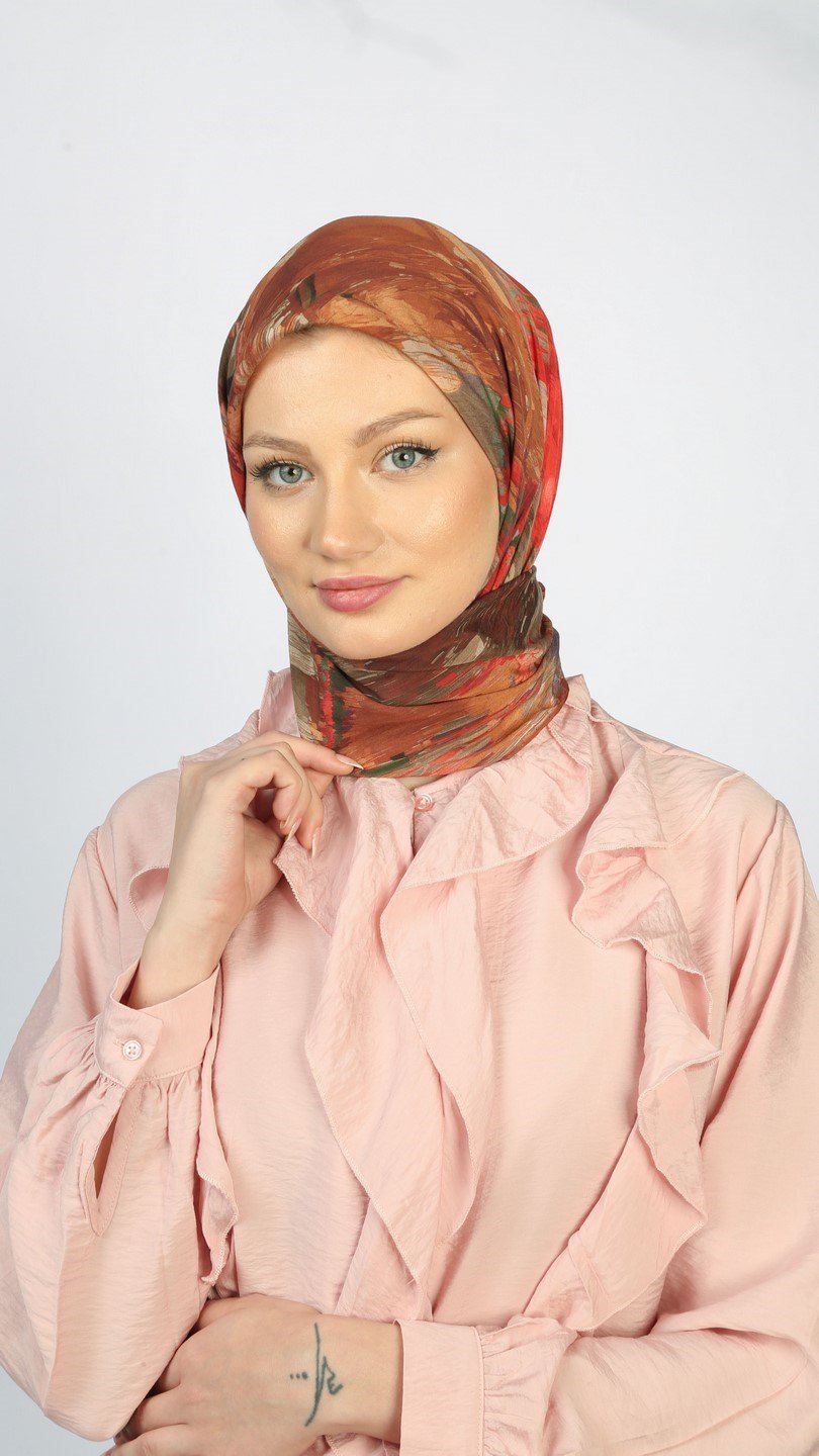 BLOOM ECHO DESEN EŞARP CAMEL