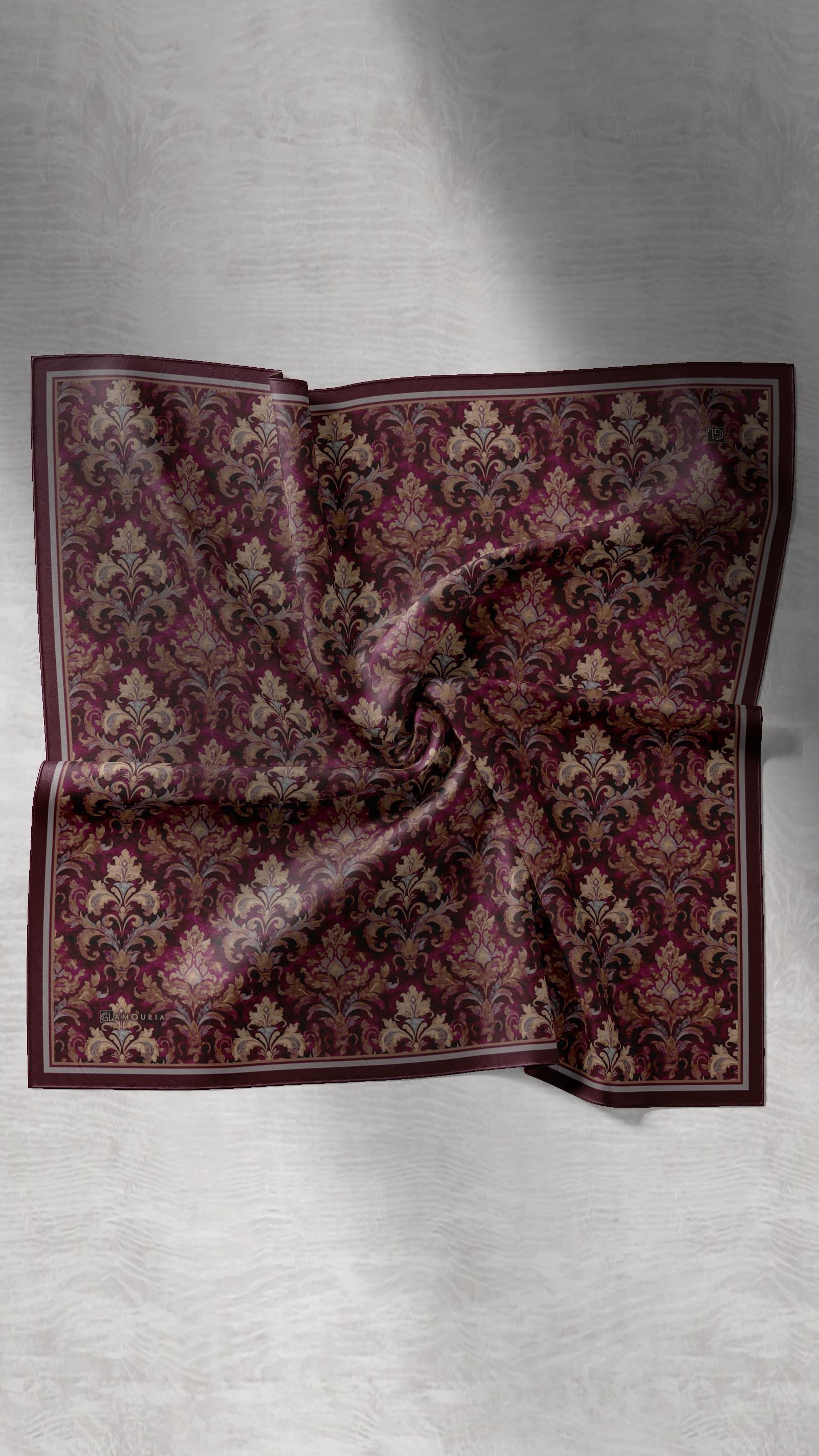 ELEGANT DESEN EŞARP MÜRDÜM