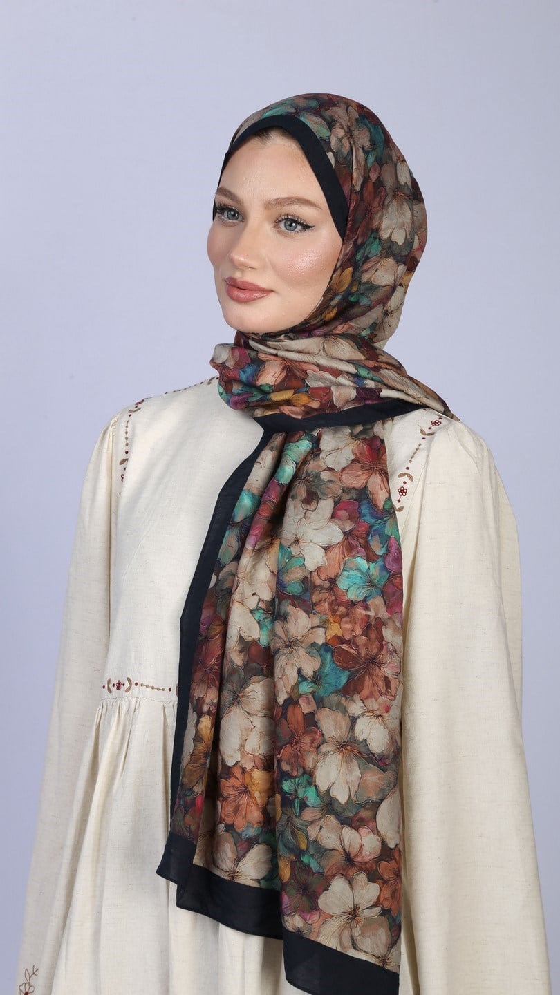 FIORA DESEN ŞAL SİYAH