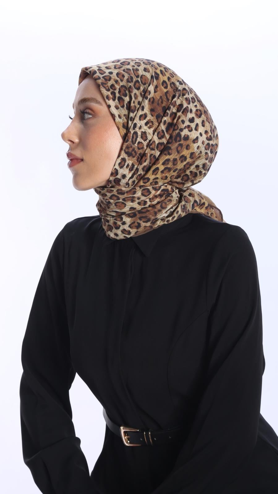 LEOPARD DESEN EŞARP -2