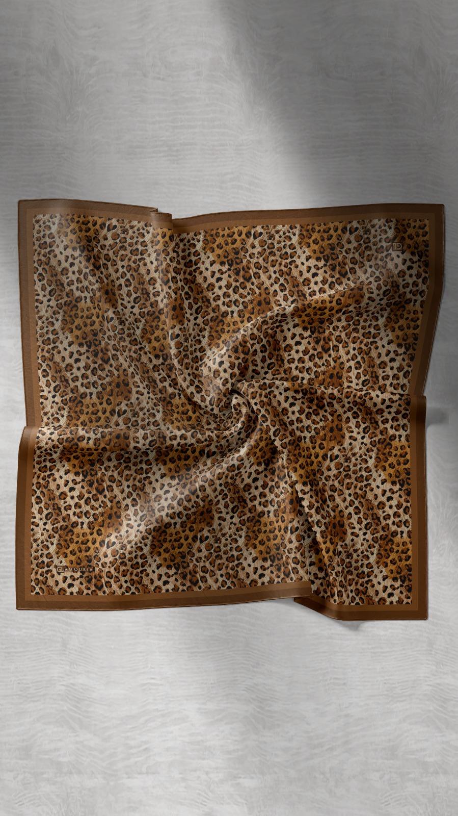 LEOPARD DESEN EŞARP -5
