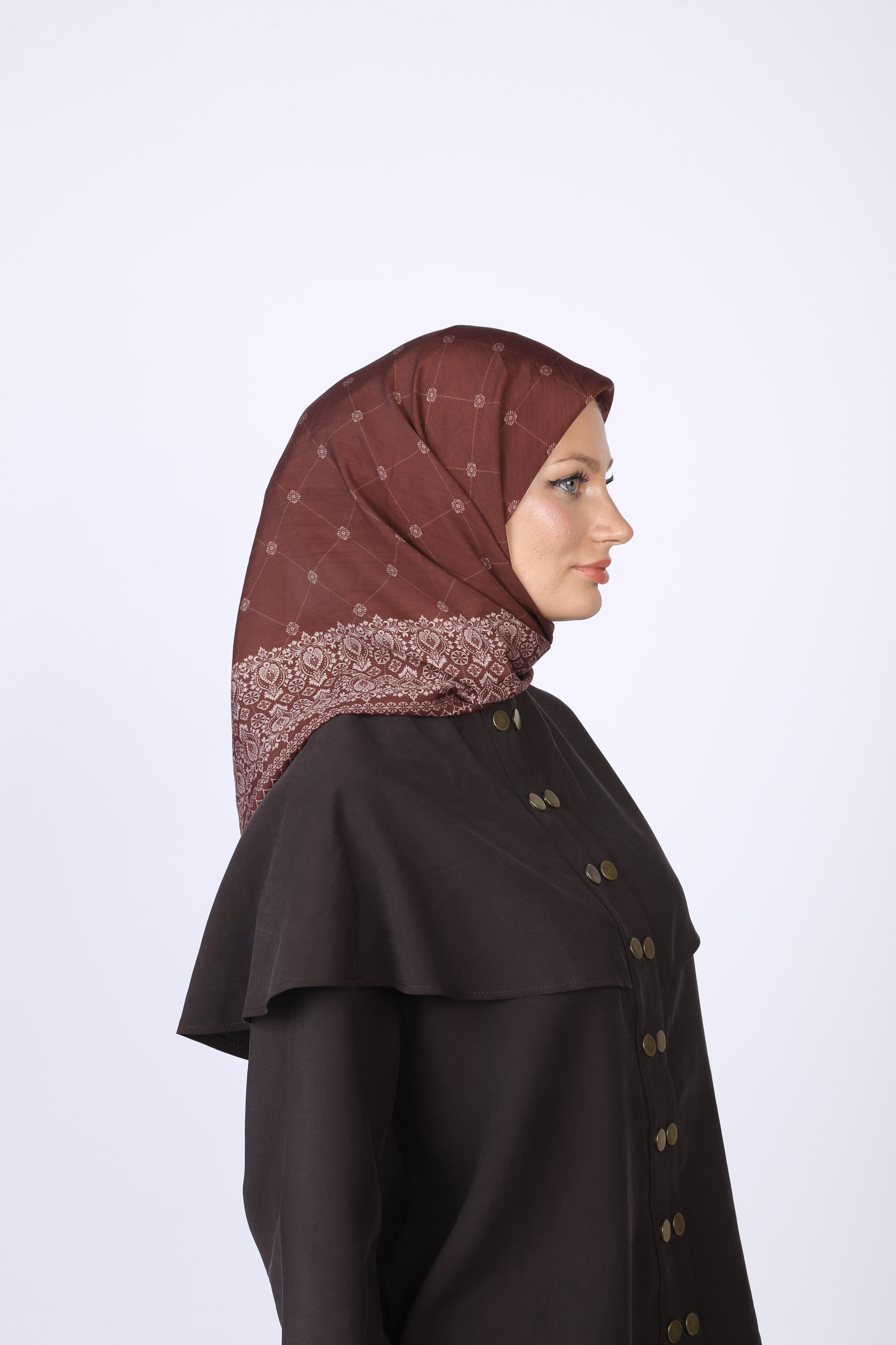 Lina Desen Eşarp Bordo