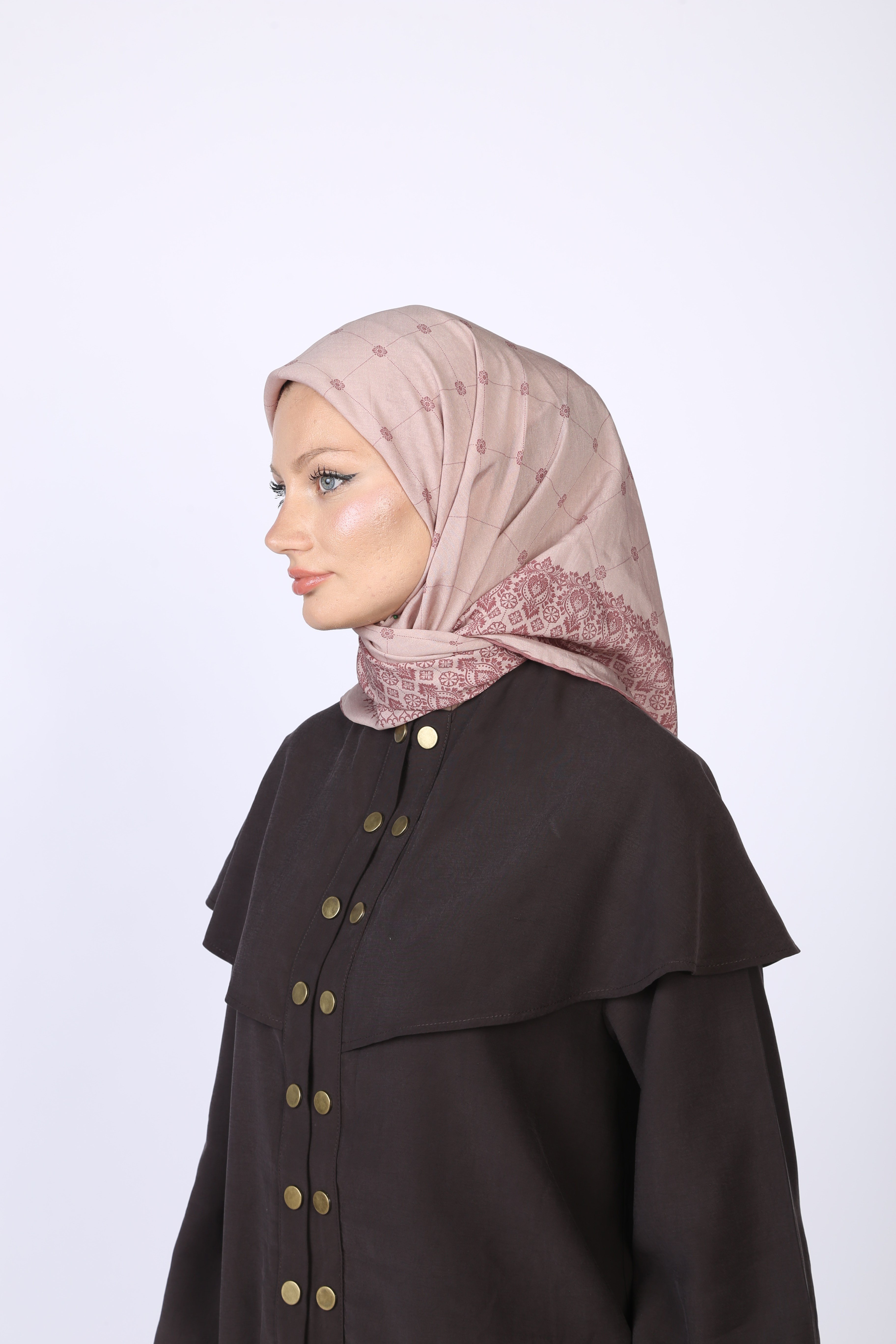Lina Desen Eşarp Pembe
