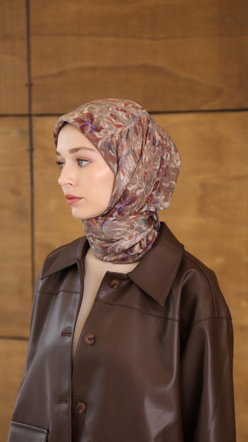 PALM DESEN EŞARP BEJ