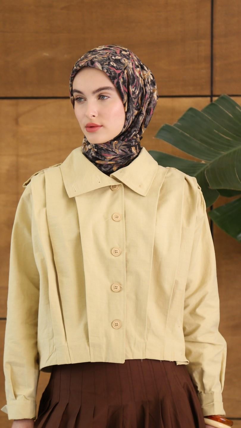 PALM DESEN EŞARP SİYAH