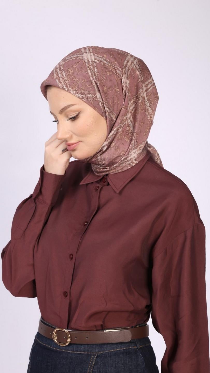 PLAİD DESEN EŞARP PEMBE
