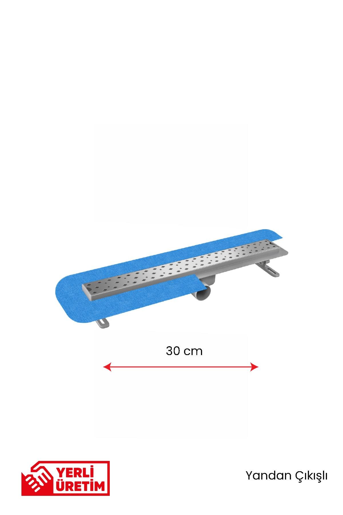 Gama Tekstil Membranlı Yandan Çıkışlı Lineer Süzgeç Duş Kanalı 20 cm