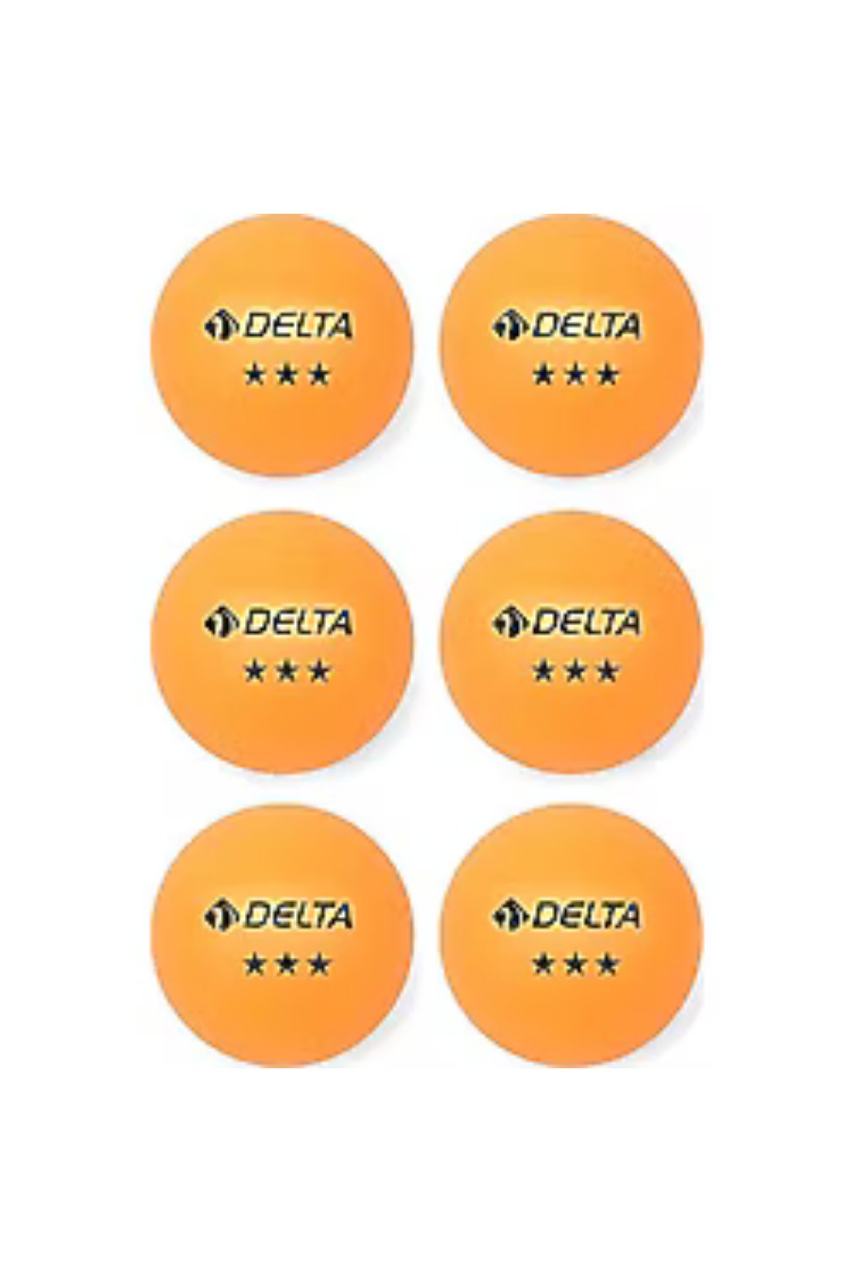 Delta 6'lı Masa Tenisi Topu Turuncu