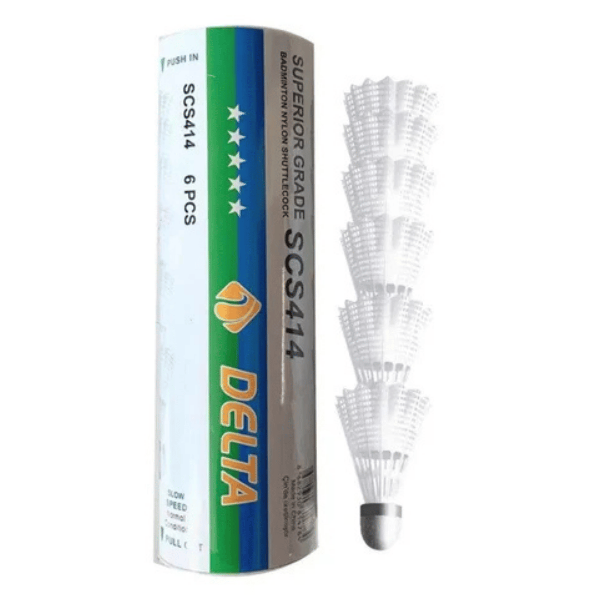 Delta Badminton Topu Scs 414 Mantar Başlı 6'lı Dengeli Hız