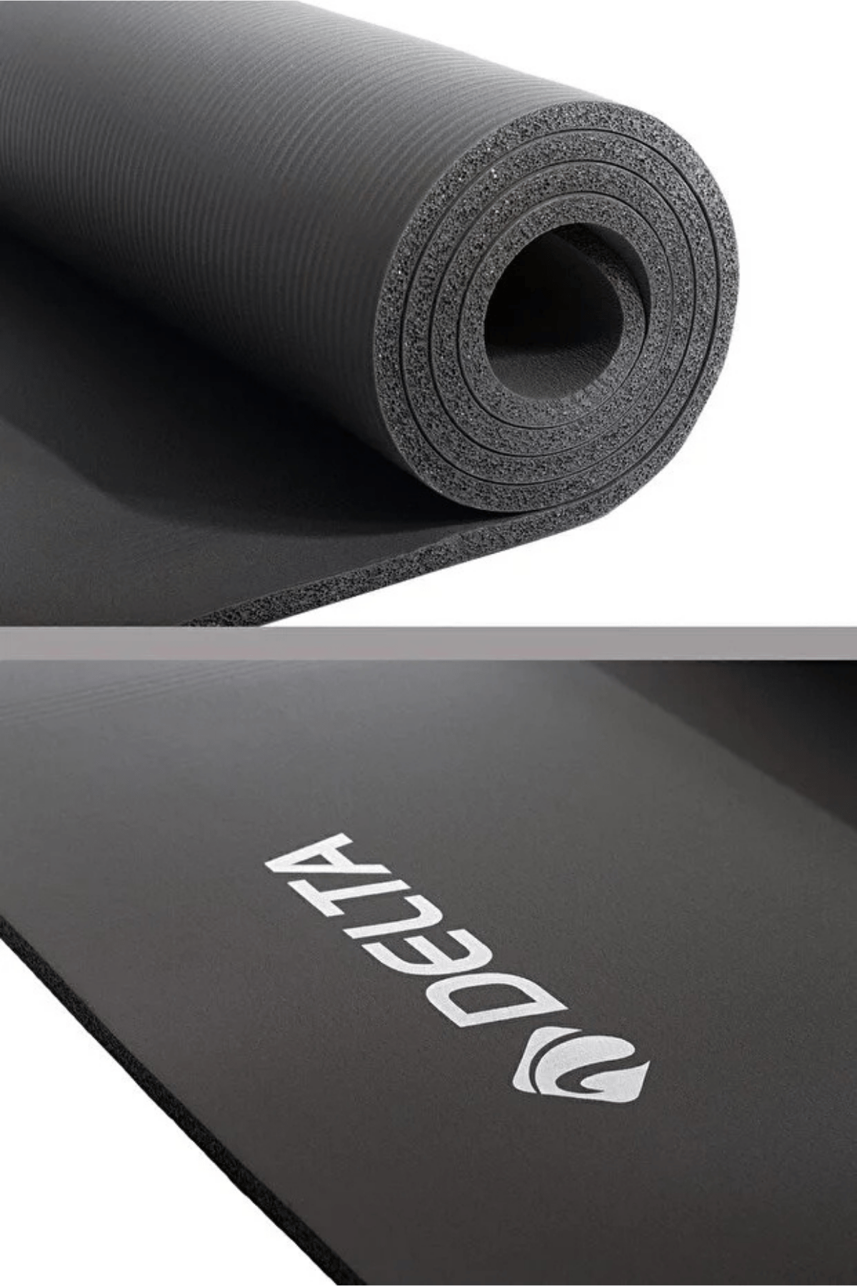 Delta Pilates Minderi Yoga Matı 10mm Siyah TNF 516