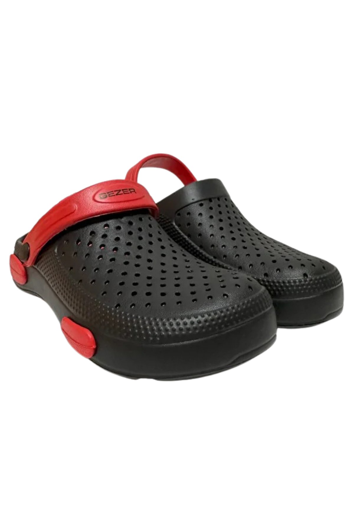 Gezer Unisex Siyah-kırmızı Eva Taban Spor Hastane Ve Iş Terlik