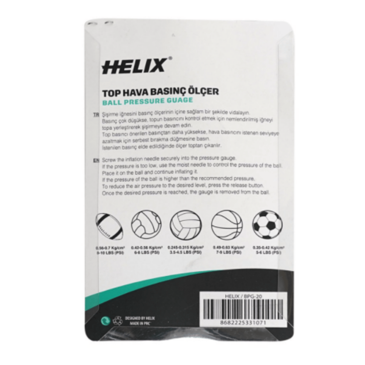 Helix Basınç Ölçer BPG-20