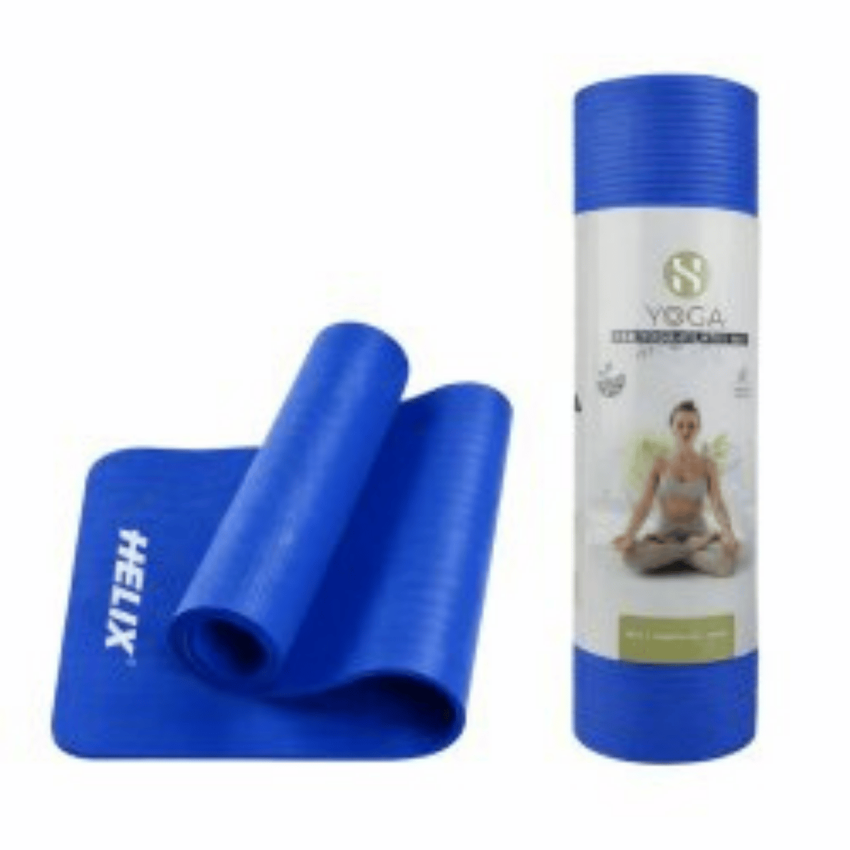 Helix Yoga Matı NBR 16mm Mavi