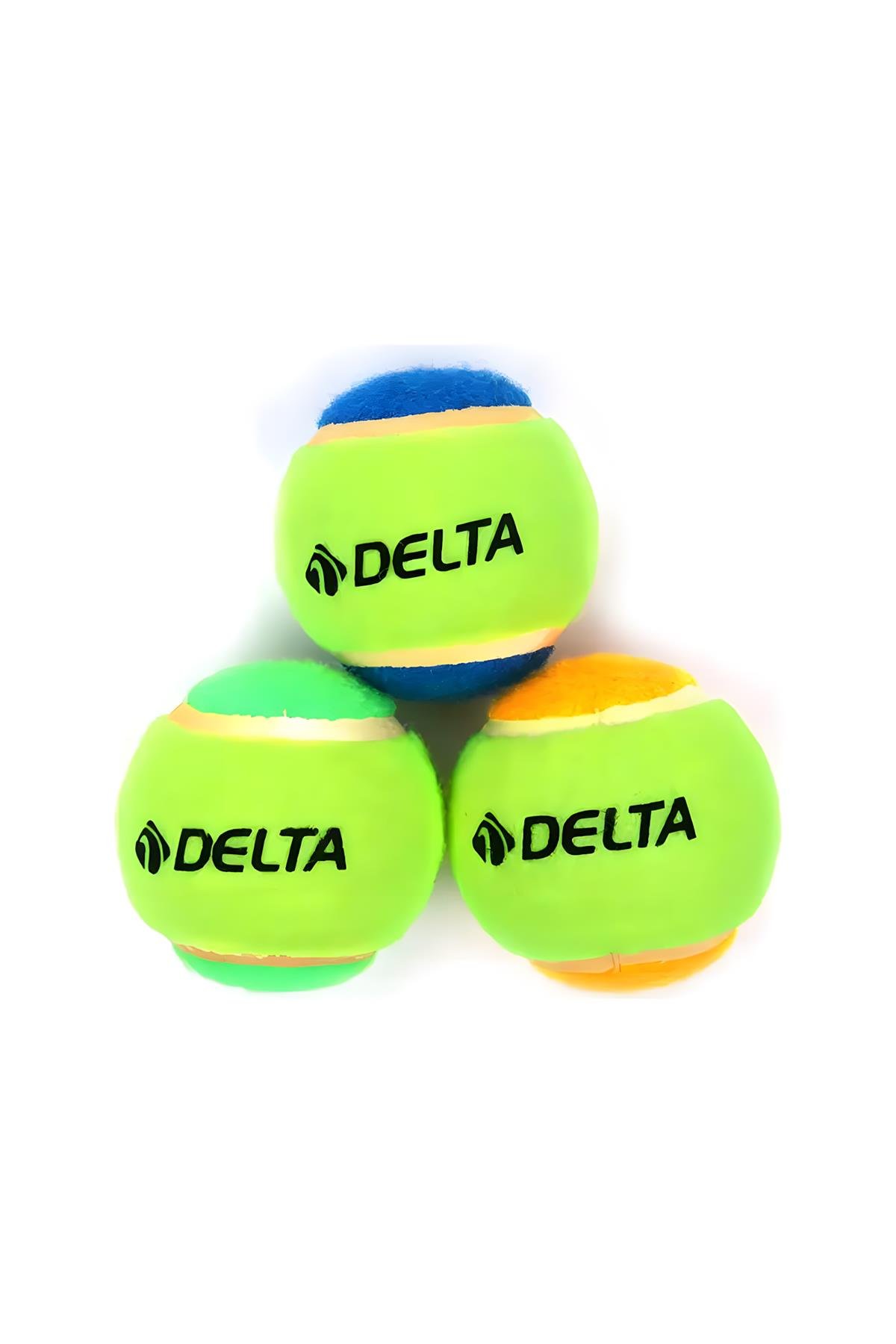 DELTA RENKLİ 3'LÜ TENİS TOPU Takım ve Bireysel Sporlar Unisex