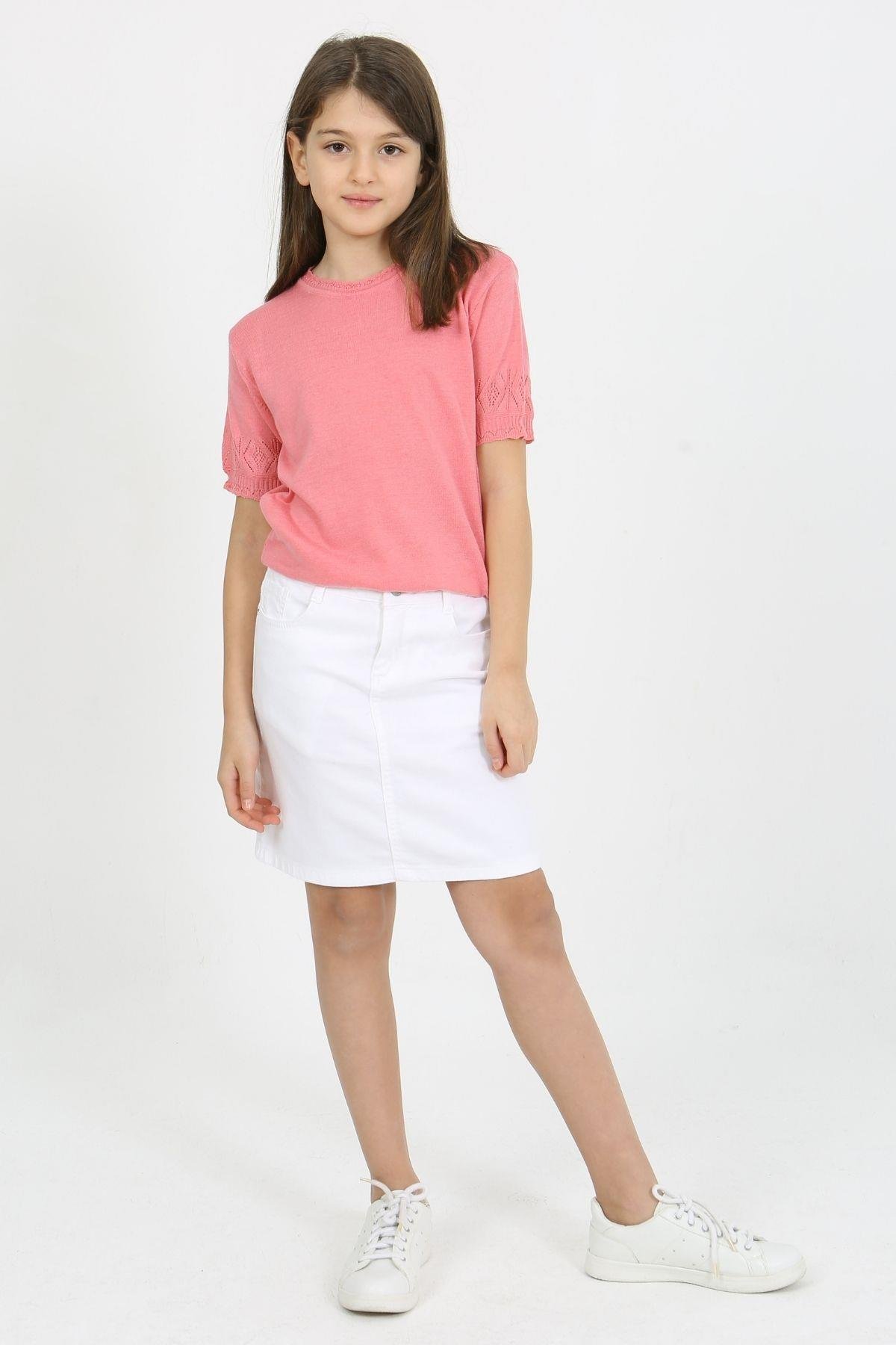 BASİC GABARDİN KIZ ETEK