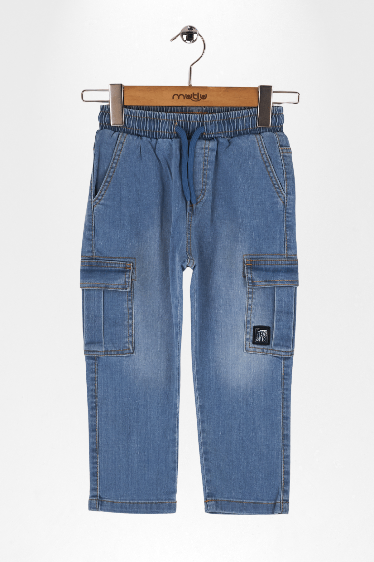 BELİ LASTİKLİ KARGO ERKEK KOT PANTOLON