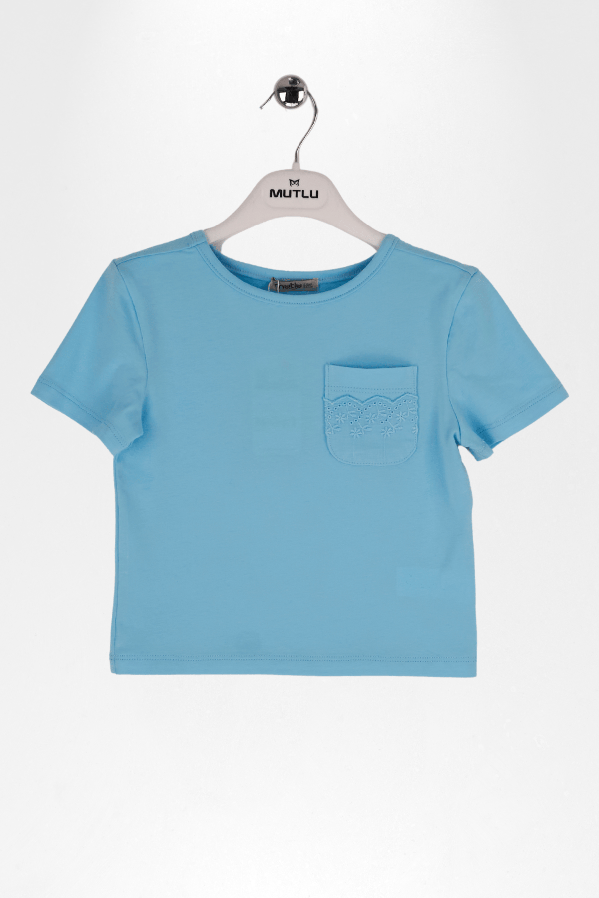 CEP DANTEL DETAYLI KIZ TSHIRT