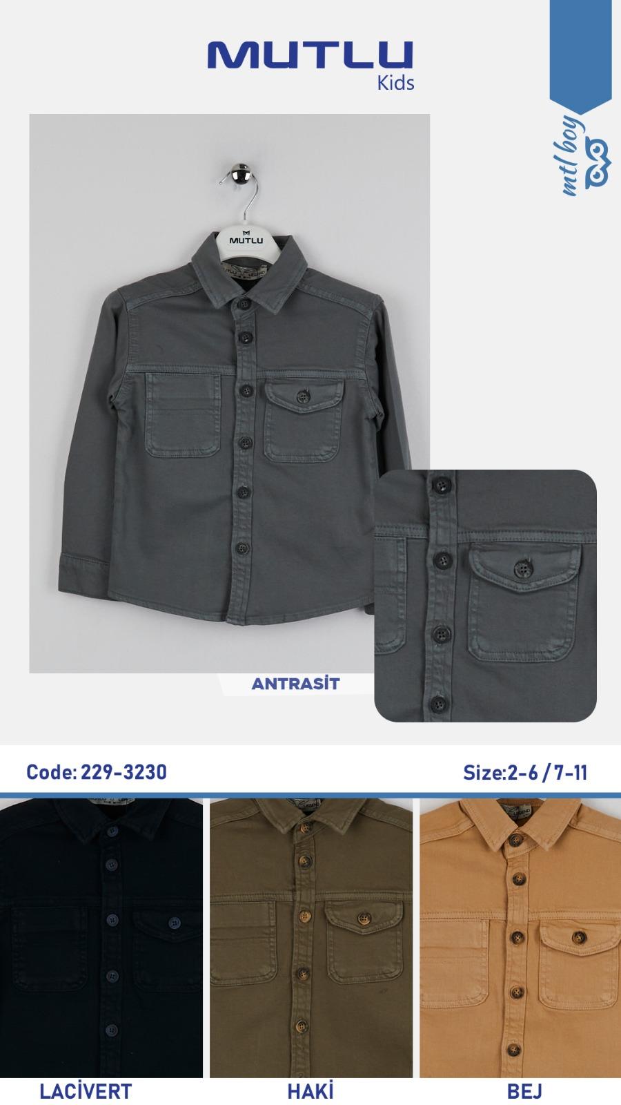 CEP DETAYLI ERKEK GABARDİN GÖMLEK