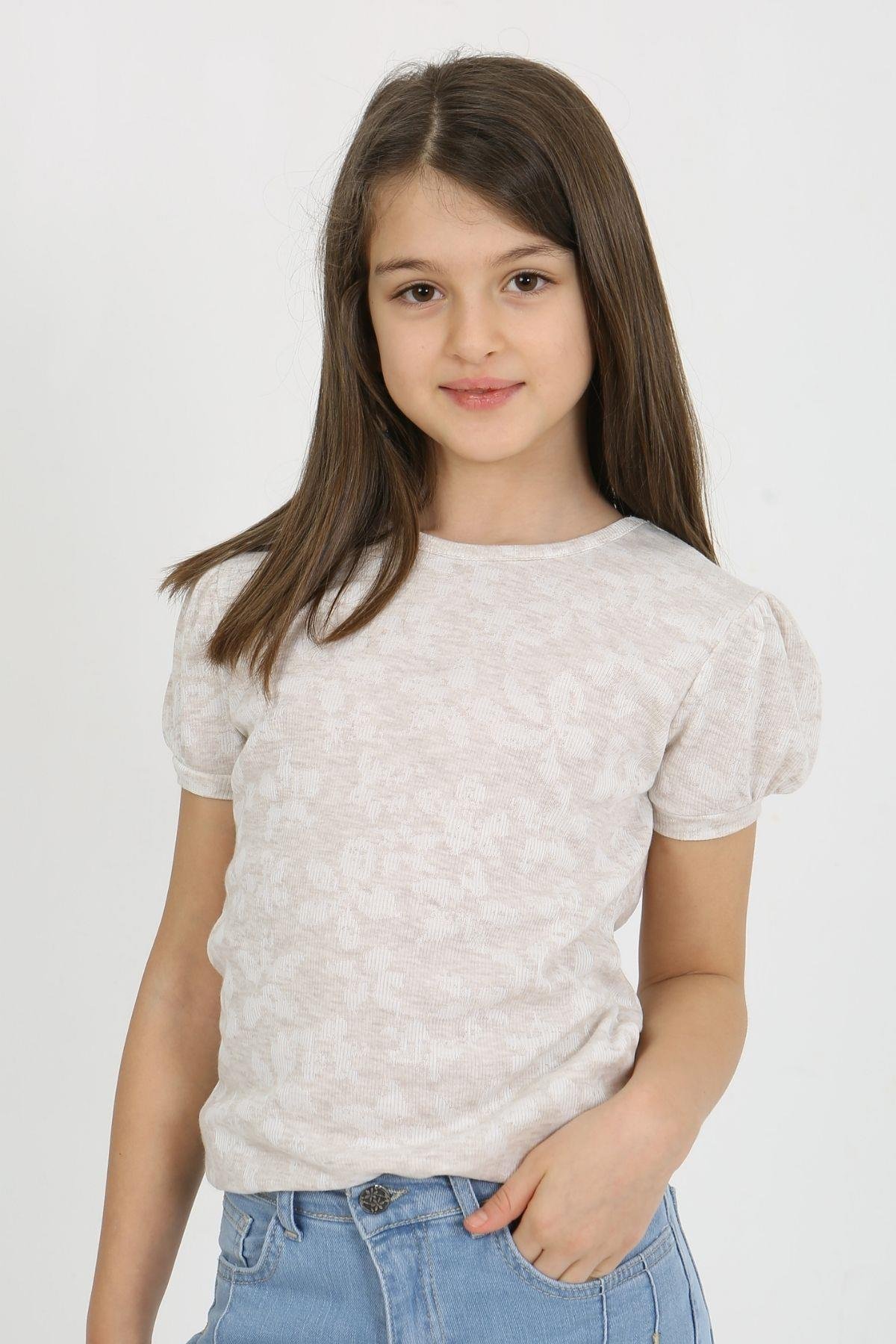 ÇİÇEK DESENLİ BASİC KIZ BODY