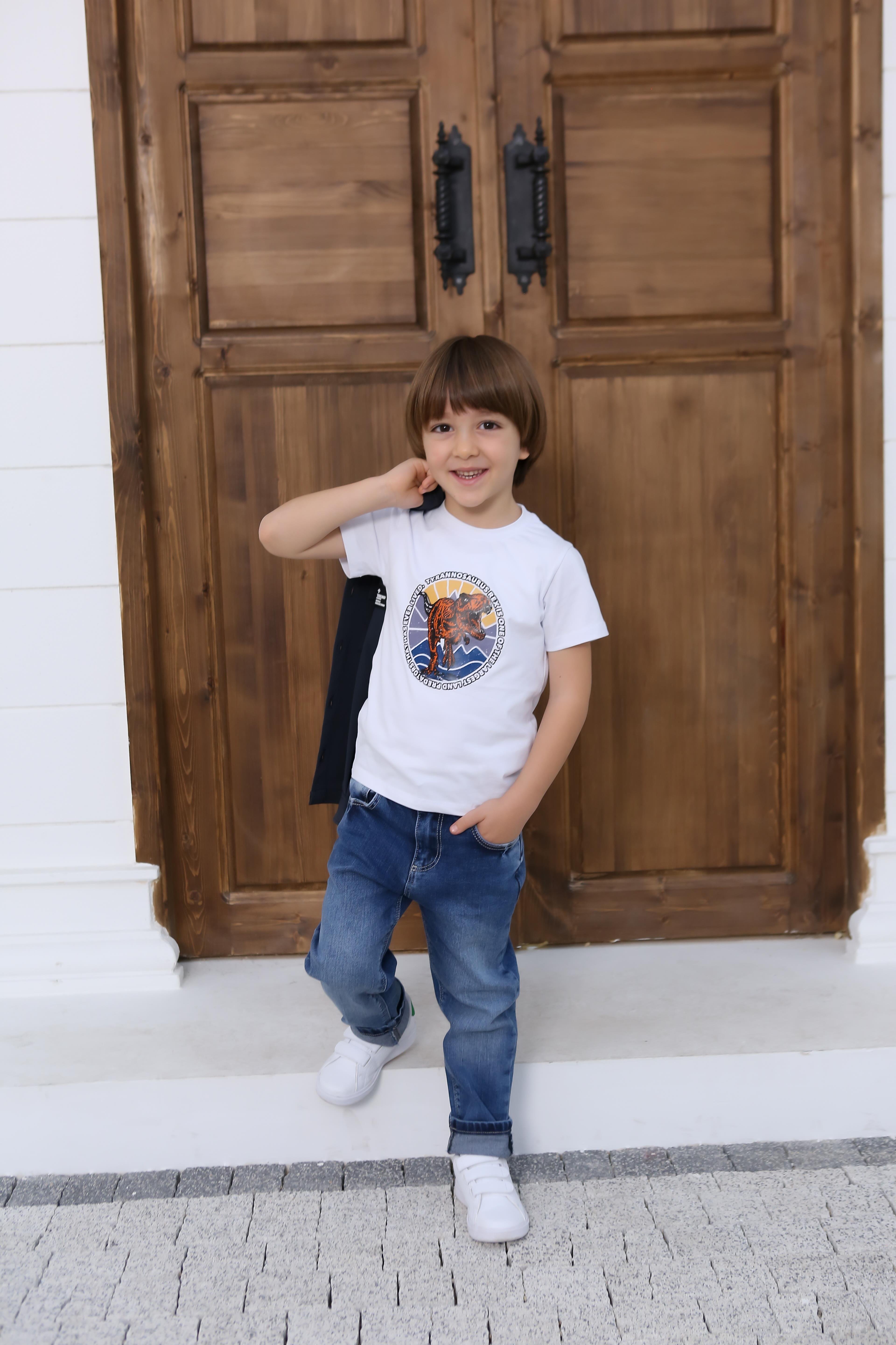 DİNAZOR BASKILI ERKEK TSHIRT