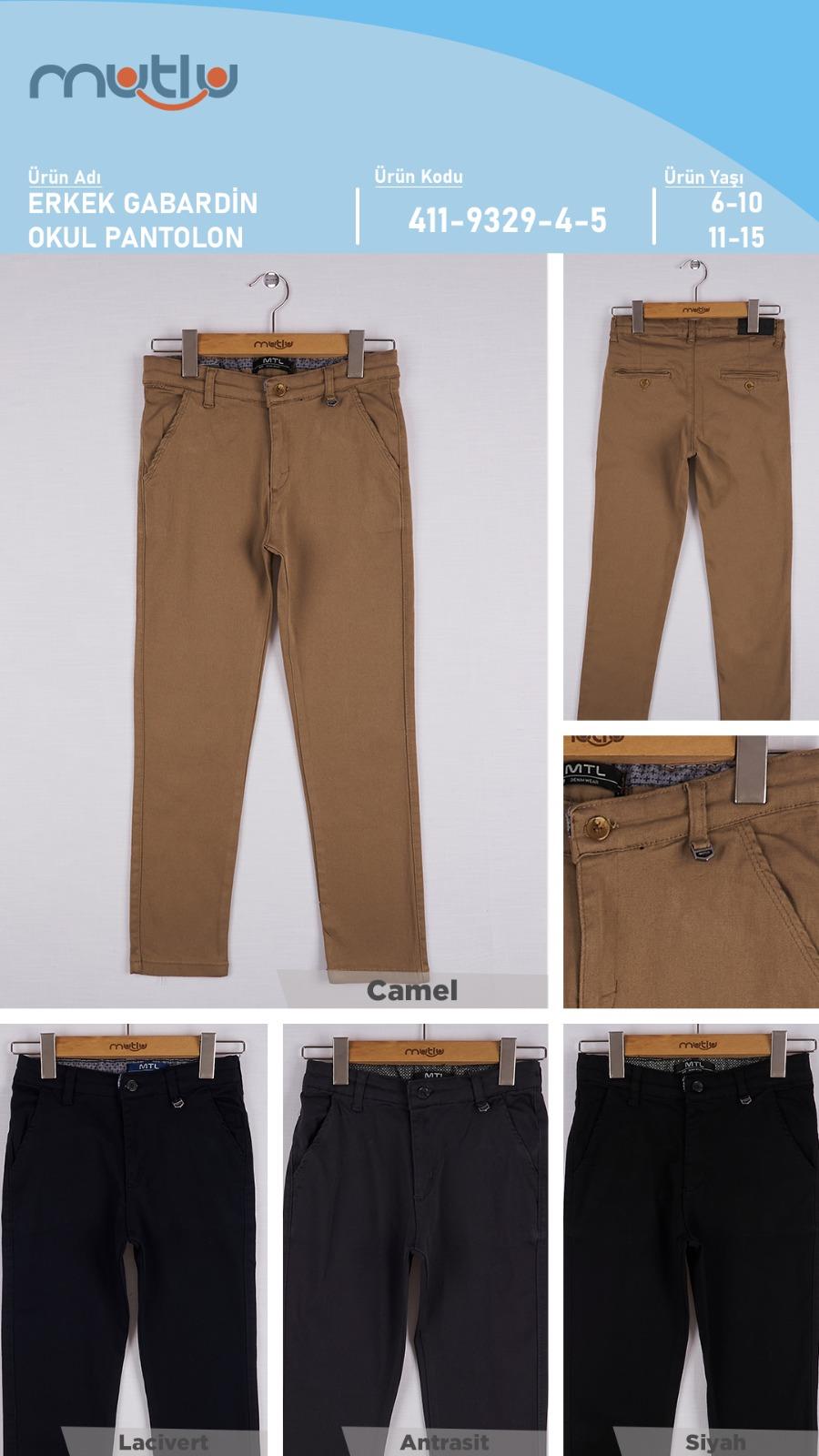 ERKEK GABARDİN OKUL PANTOLON