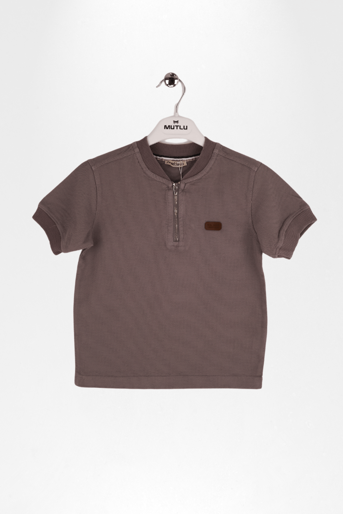 FERMUARLI ERKEK DOKUMA TSHIRT