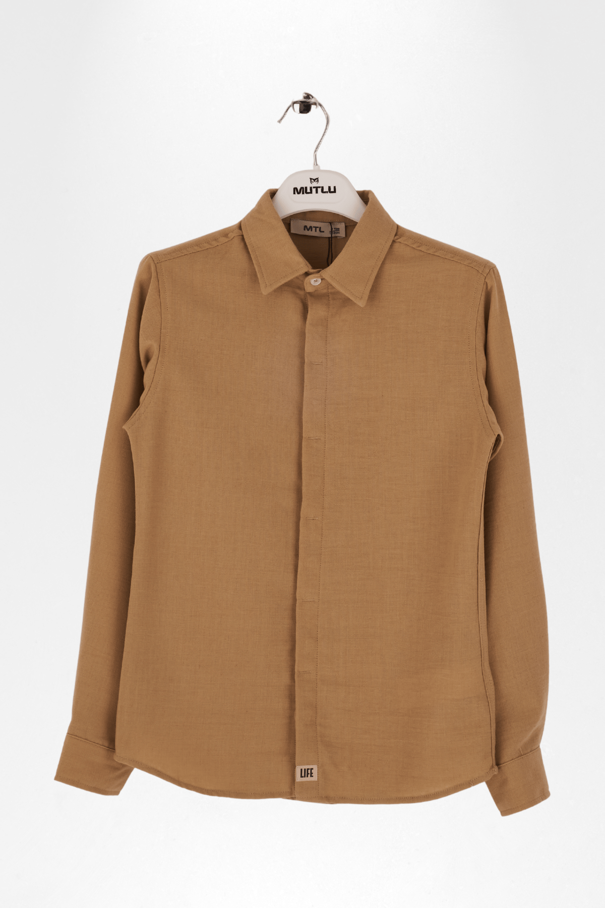 GİZLİ PAT PUNTERİZLİ ERKEK GÖMLEK