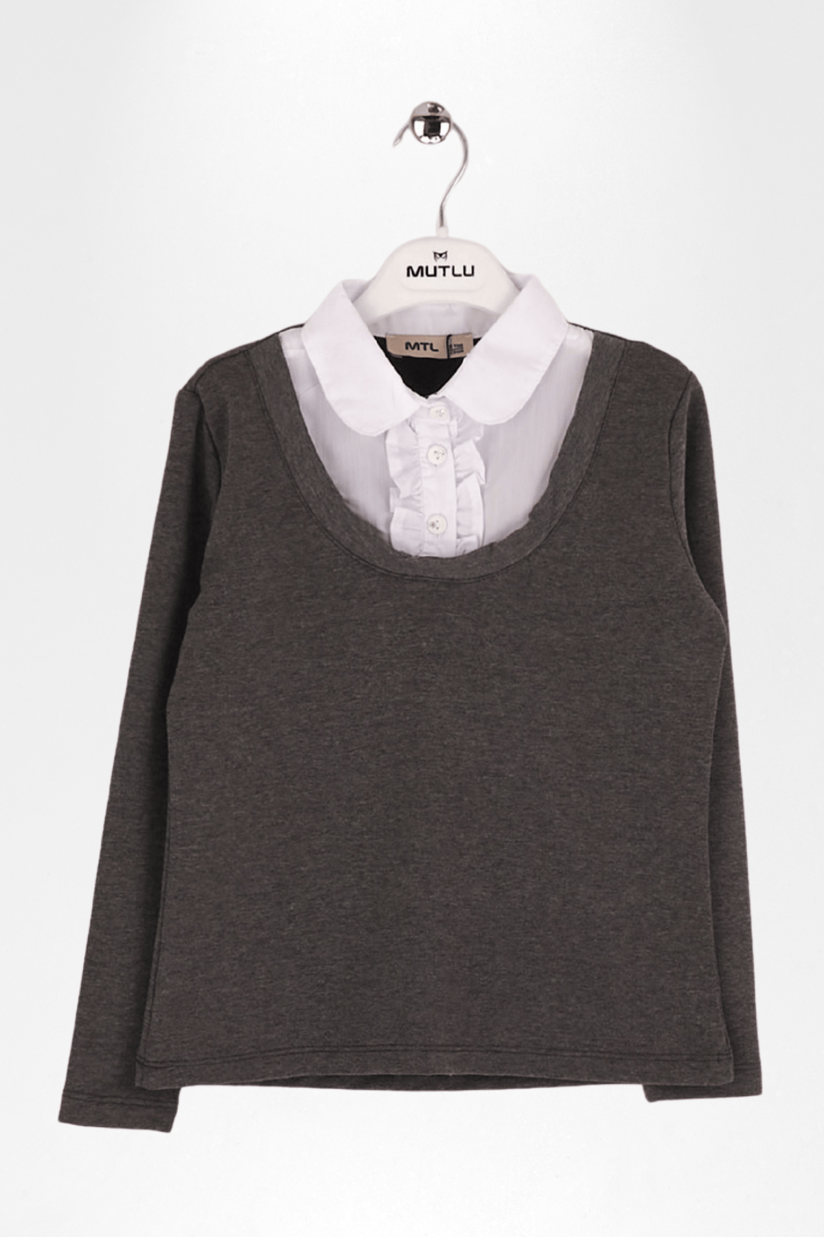 GÖMLEK GÖRÜNÜMLÜ KIZ SWEAT