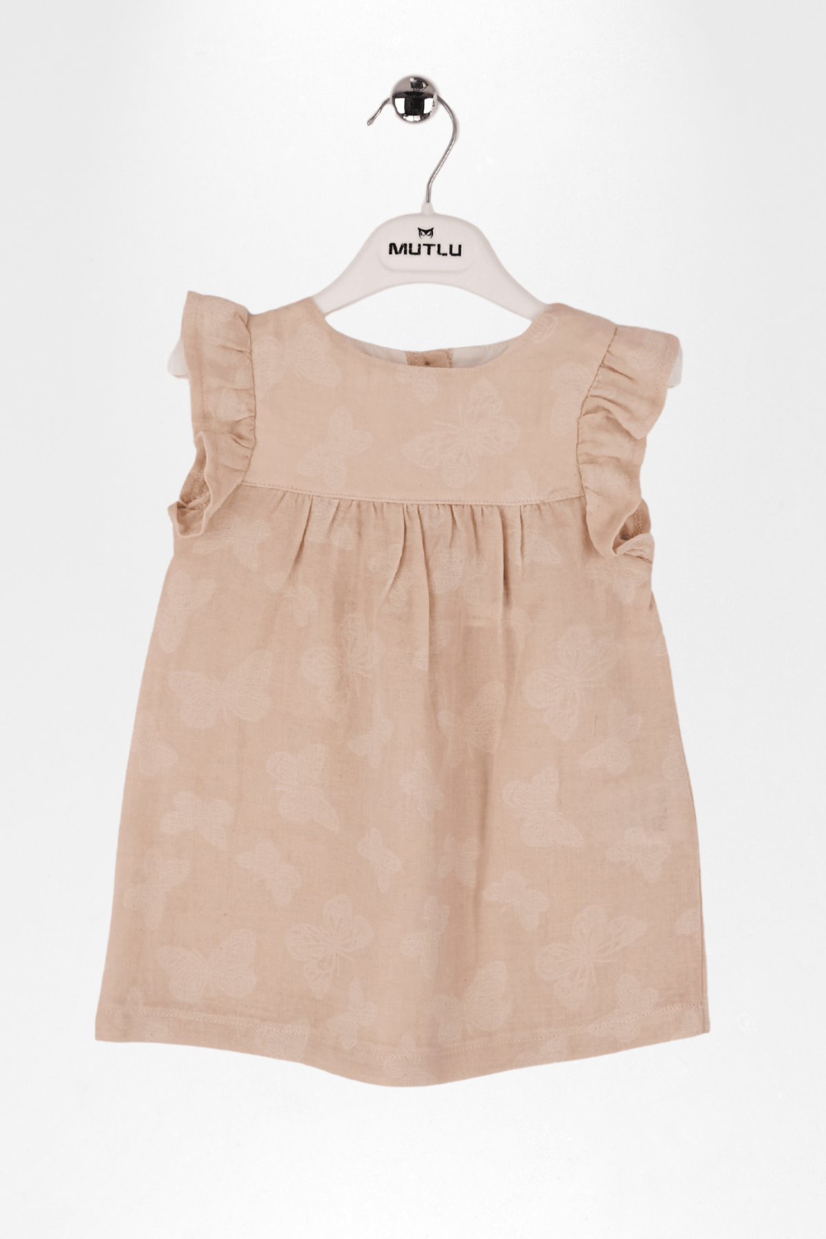 KELEBEK DESENLİ KIZ ELBİSE