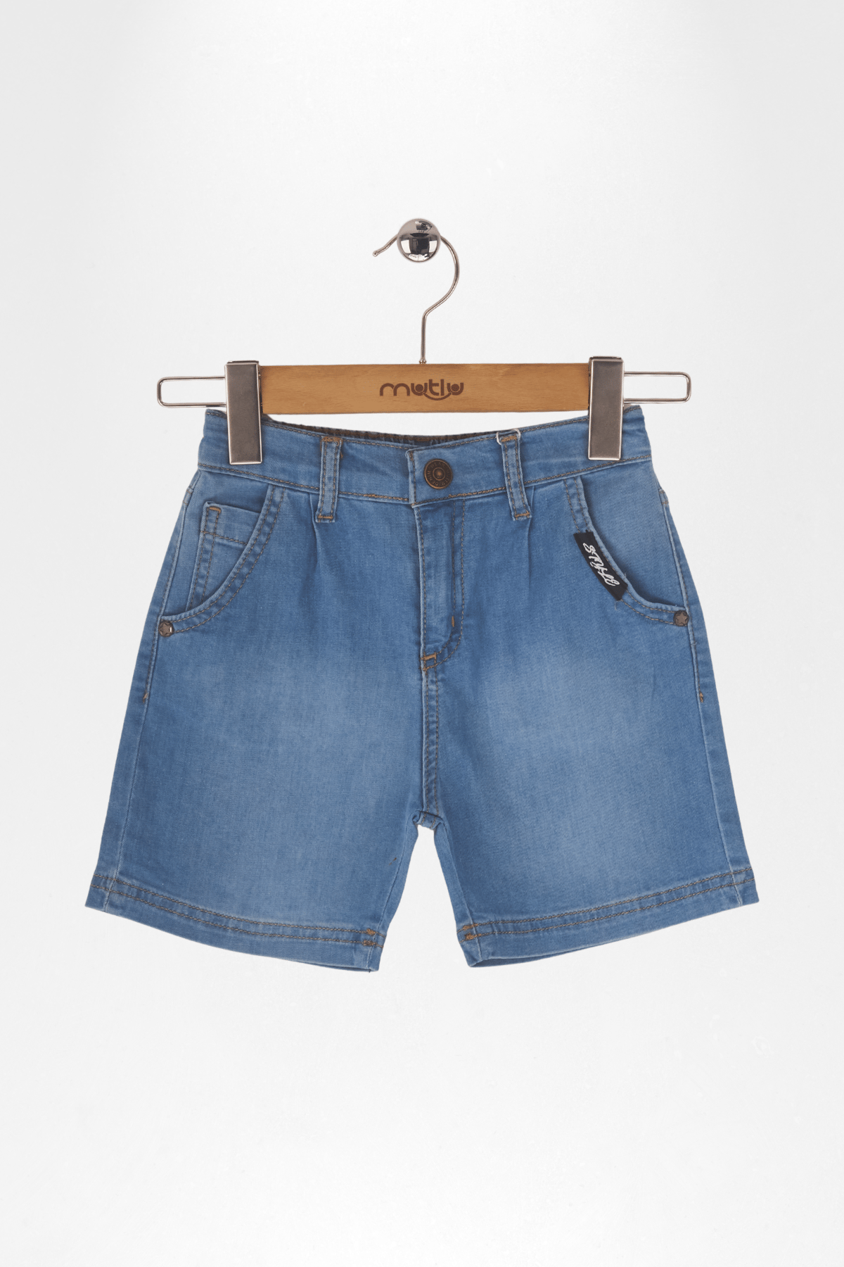 TEK PİLELİ ERKEK KOT ŞORT